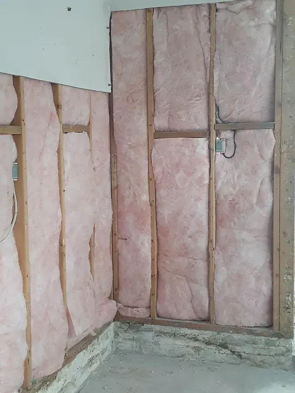 Garage door after reflective insulation installed - Charlotte NC