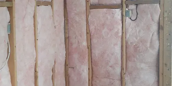 Garage door before insulation installation - Charlotte NC